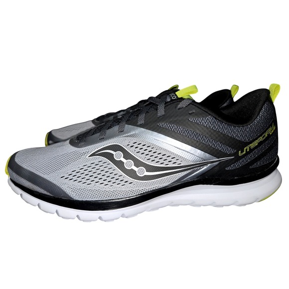 Saucony Other - Saucony Liteform Miles Mens Running Shoes Gray Black Citron S40007-2 Size 11.5